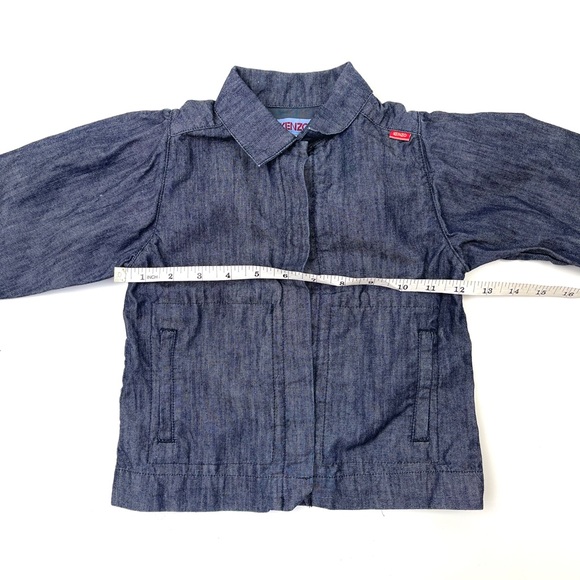 KENZO Junior Denim Jean Designer Top Embroidery 3T - Picture 11 of 15